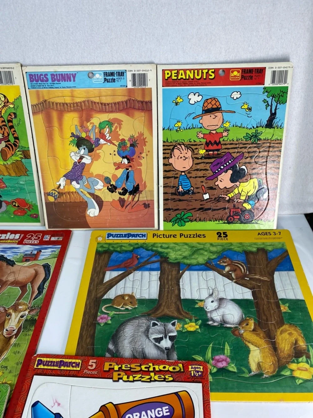 Vintage Assortment 13 Puzzle Variety Brands Puzzle Patch Golden Disney Playskool
